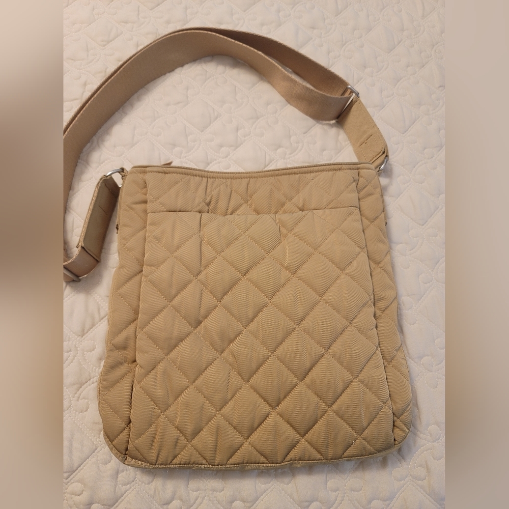 Vera Bradley Quilted Crossbody Bag in Tan - Picture 2 of 6